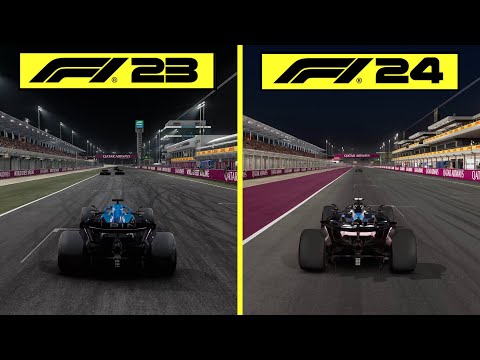 : F1 24 vs F1 23 Early Graphics Comparison | Lusail International Circuit | RTX 4080