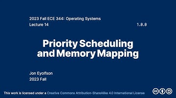 Priority Scheduling and Memory Mapping (2023 Fall ECE 344 Section 3)