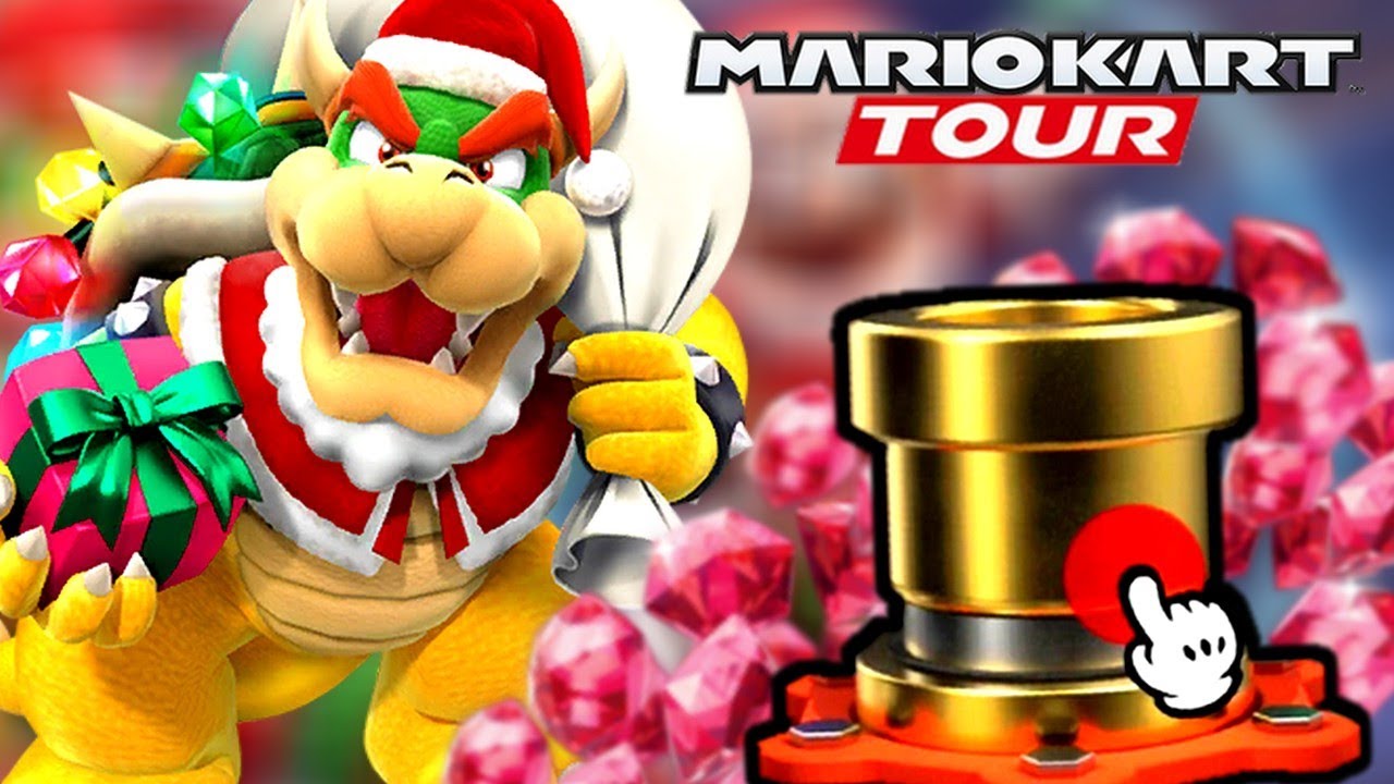 Mario Kart Tour - Too intimidating to be jolly? Either way, Bowser (Santa)  makes a festive debut on the Holiday King kart! This year, Bowser will  decide if you've been naughty or