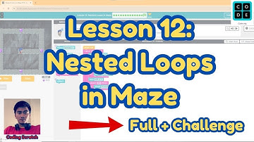 Code.org Lesson 12: Nested Loops in Maze | Express Course 2024 | Code.org Answer