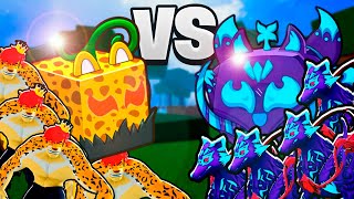 4 KITSUNES VS 4 LEOPARDOS EN BLOX FRUITS