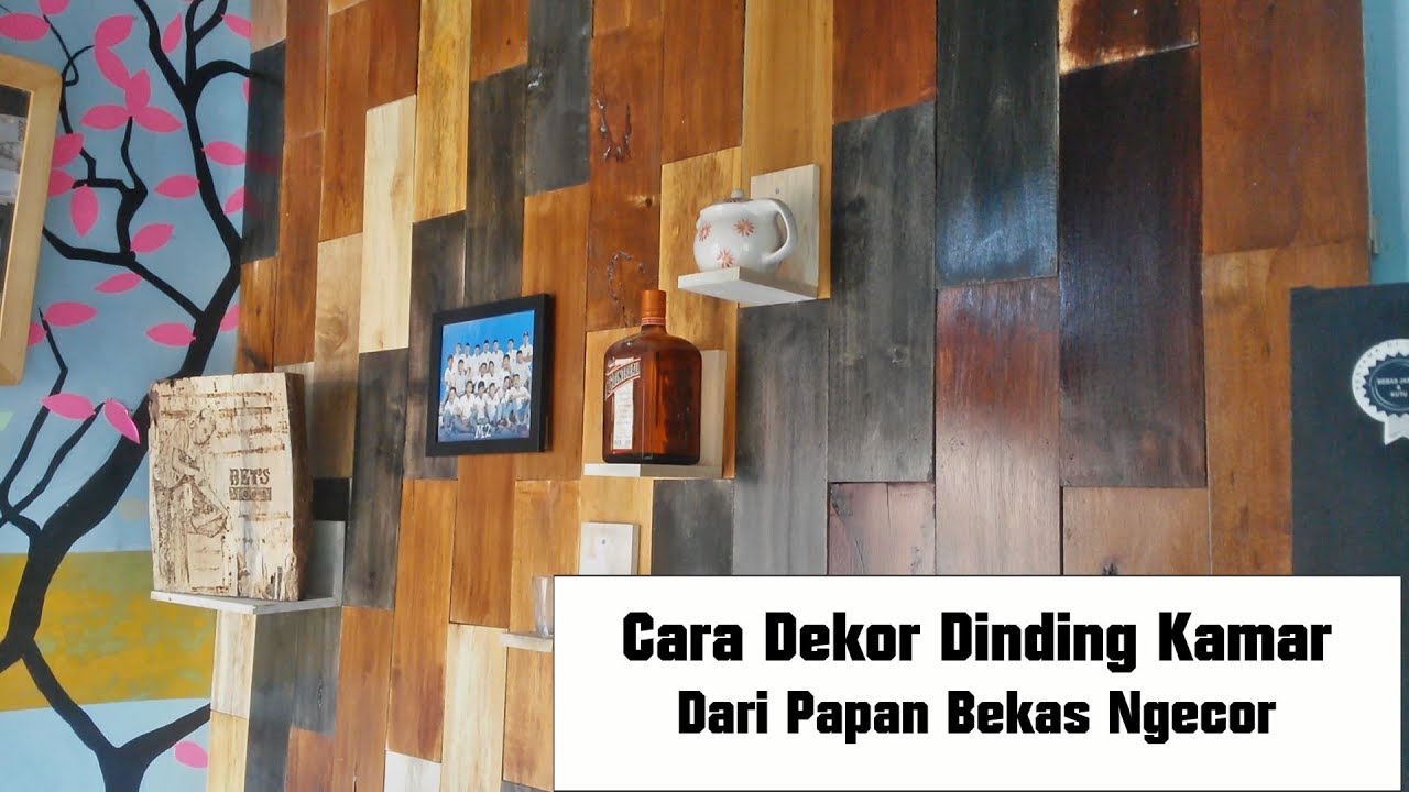  Cara  Dekor Dinding  Kamar dari Kayu  Papan Bekas Albasia 