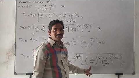 Maximum discharge through nozzle lecture -5