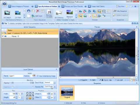Batch Image Processor - Actions and Layers