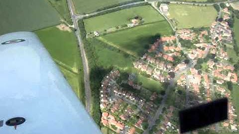 Flying on the Grob Tutor with No.9 AEF at RAF Linton on Ouse.