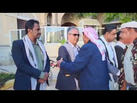 شبوة شاهد اثناء استقبال محافظ شبوة الشيخ عوض ابن الوزير عتق