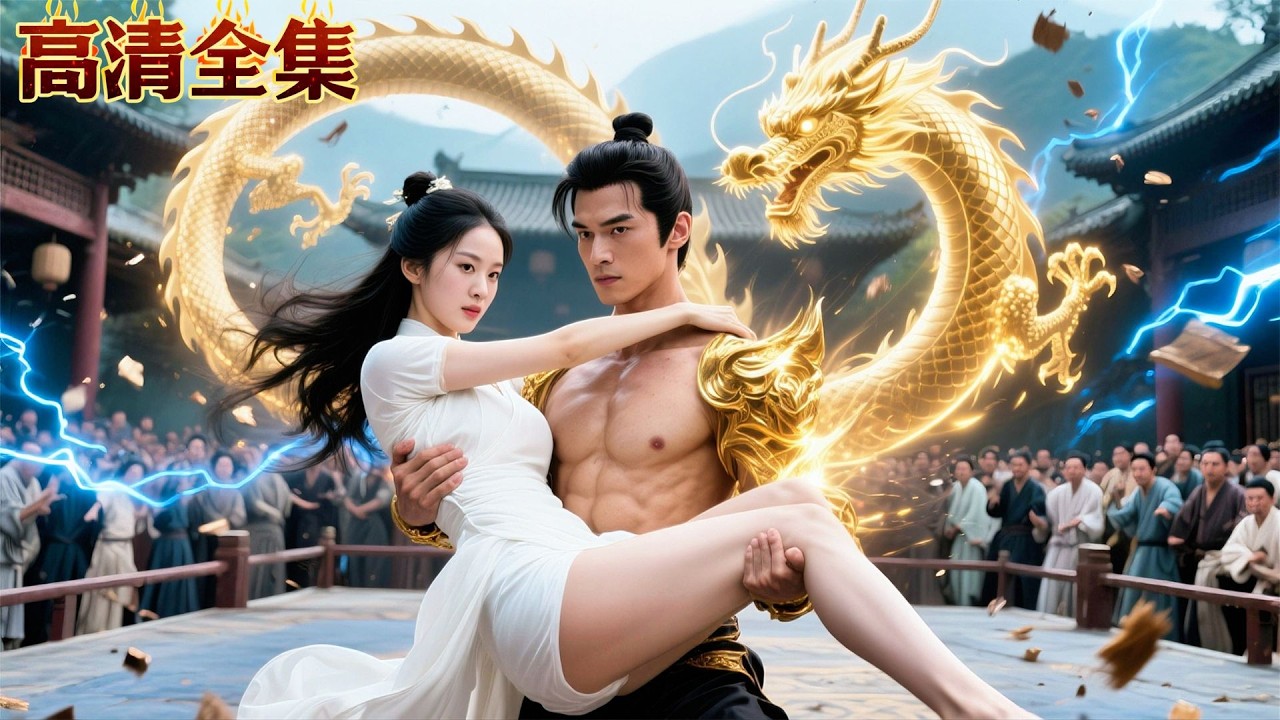 家族人人嘲諷廢物的女婿竟是練武奇才，成功抱得美人歸！天生神力從南到北橫掃武林，仇人們被打到跪地求饒！#kungfu