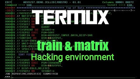 Termux basic commands  tutorial|| creating hacking environment/run a train on termux