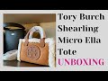 Tory Burch Shearling Micro Ella Tote