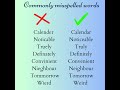 Commonly misspelled words in English #youtubeshorts #learnenglish #shorts