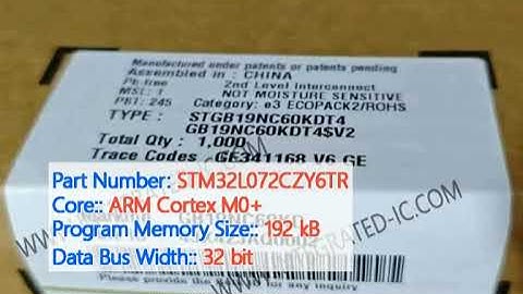 STM32L072CZY6TR Microcontroller MCU Ultra-Low-Power Arm Cortex-M0+ 32MHz 32-Bit MCU