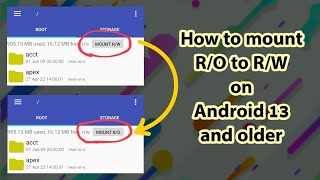 How to mount read-only to write-only on Android 13 and older screenshot 5