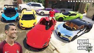 GTA 5  Stealing Cristiano Ronaldo Luxury Cars With Franklin! (Real Life Cars #21)