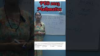 PEO 2023 Mathmatics Previous year question solution #ossscpeo