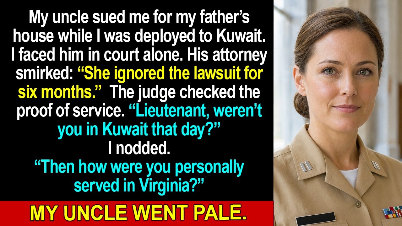 My Uncle Sued for My Father’s House While I Was Deployed—Then the Judge Saw the Date