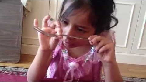 6 year old bends fork with her MIND!  Amazing  ---...