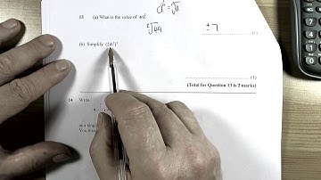Pearson Specimen Paper 3H Set 1 Q13 For 2018 exams onwards