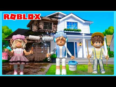 My Sibling and I Become House Painters in Roblox ft @Shasyaalala
