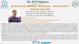IISc ECE Webinar :- System-level EMI/EMC Simulation – how machine learning can help