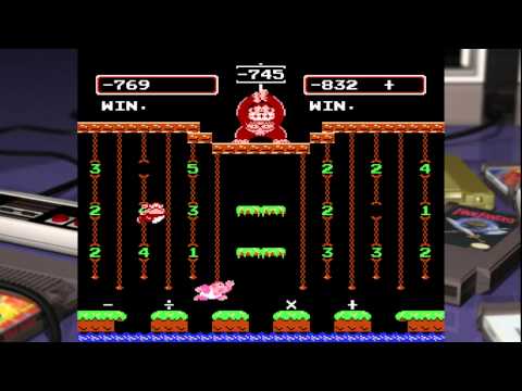 Donkey Kong Jr. Math (NES) Playthrough