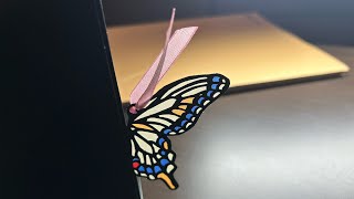 蝶のしおり作ったよ