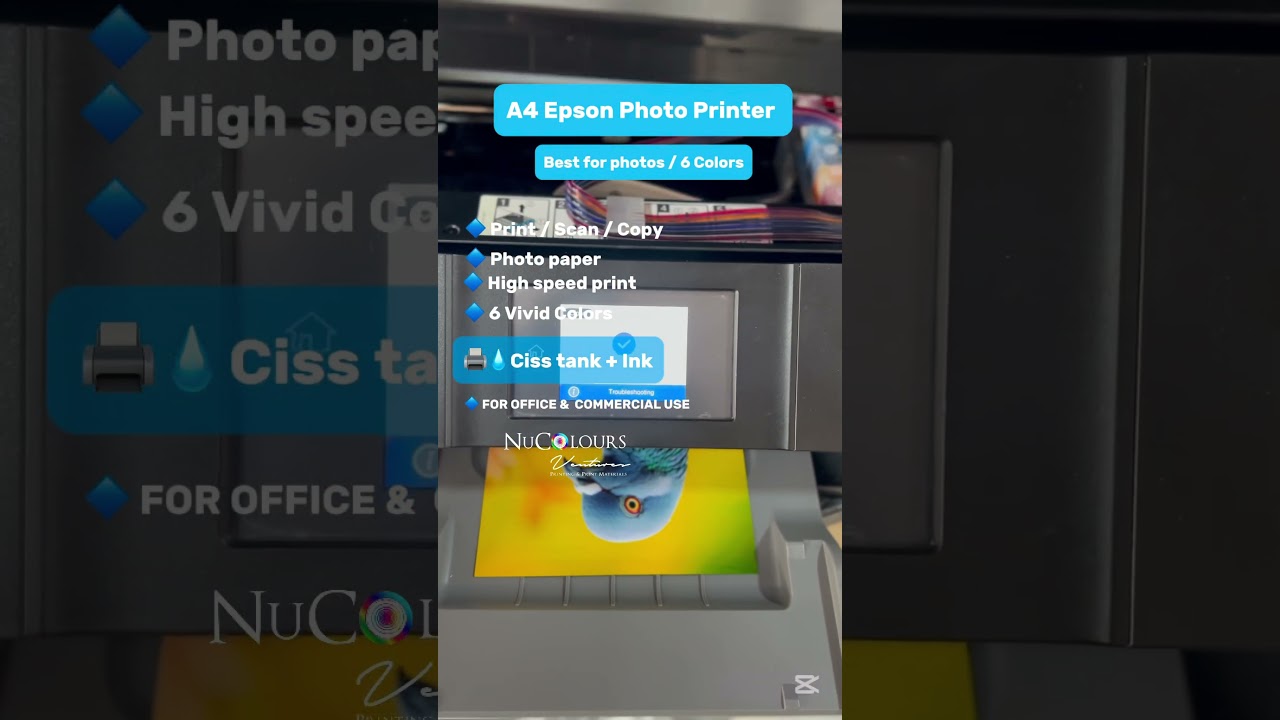 A4 Epson Xp 8500 Photo Printer + Ciss Tank