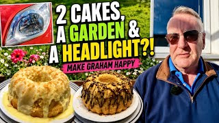Two Cakes, a Garden & a Headlight?! 😲🎂🌷 Make Graham Happy!