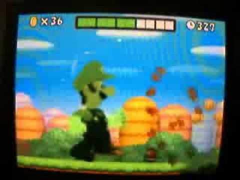 World 1-1 Mega Mushroom 5 1up Trick