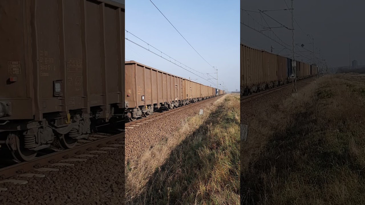 "ROBOGAGARIN" 311D-02 Colas Rail z węglarkami Mimowola RP1