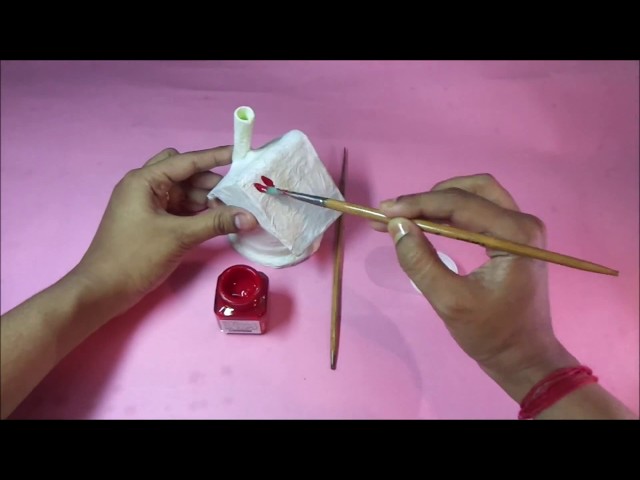 DIY Paper Weight Craft With Ice Cream Cup / Best out of waste