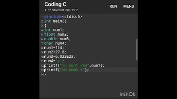 program to declare some variables of type int,float and double.//Basic C Coding