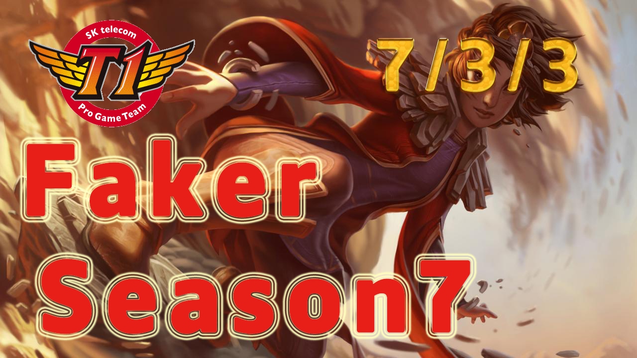 SKT T1 Faker Taliyah MID vs Zed Patch 7.3