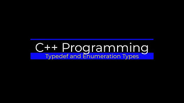 Typedef and Enumerated Types in C++