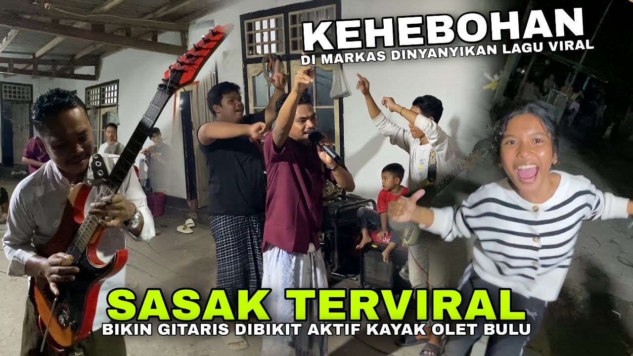 Kehebohan DiMarkas Alba 05 Dinyanyikan Lagu Sasak Viral | Akang Gitaris Aktif Kayak Olet Bulu Gazali