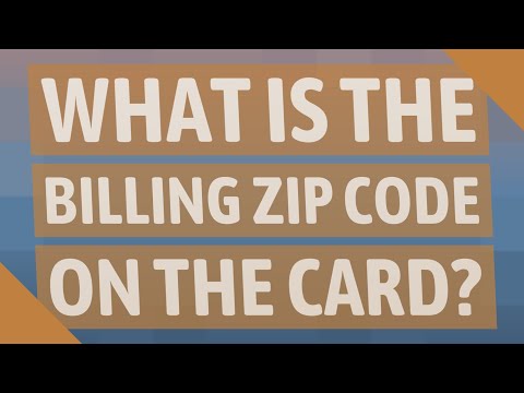 What is the billing zip code on the card?