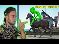 GTA 5 Gameplay Ragdolls Red Spiderman Horse On Dame Tu Cosita Bridge Parkour (Fails Funny Moments)