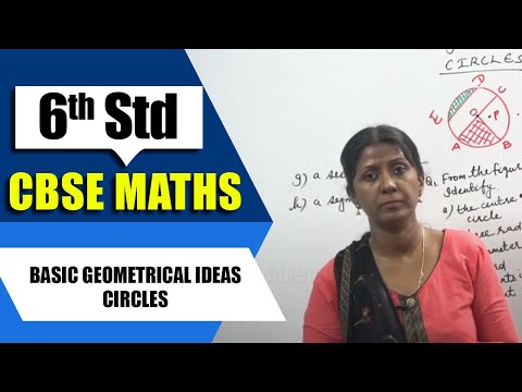 6th Std CBSE Maths Syllabus | Basic Geometrical Ideas - Circles | CBSE Maths