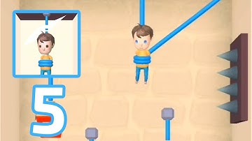 Rescue Cut Rope Puzzle - Gameplay Part 5 (Android,IOS)