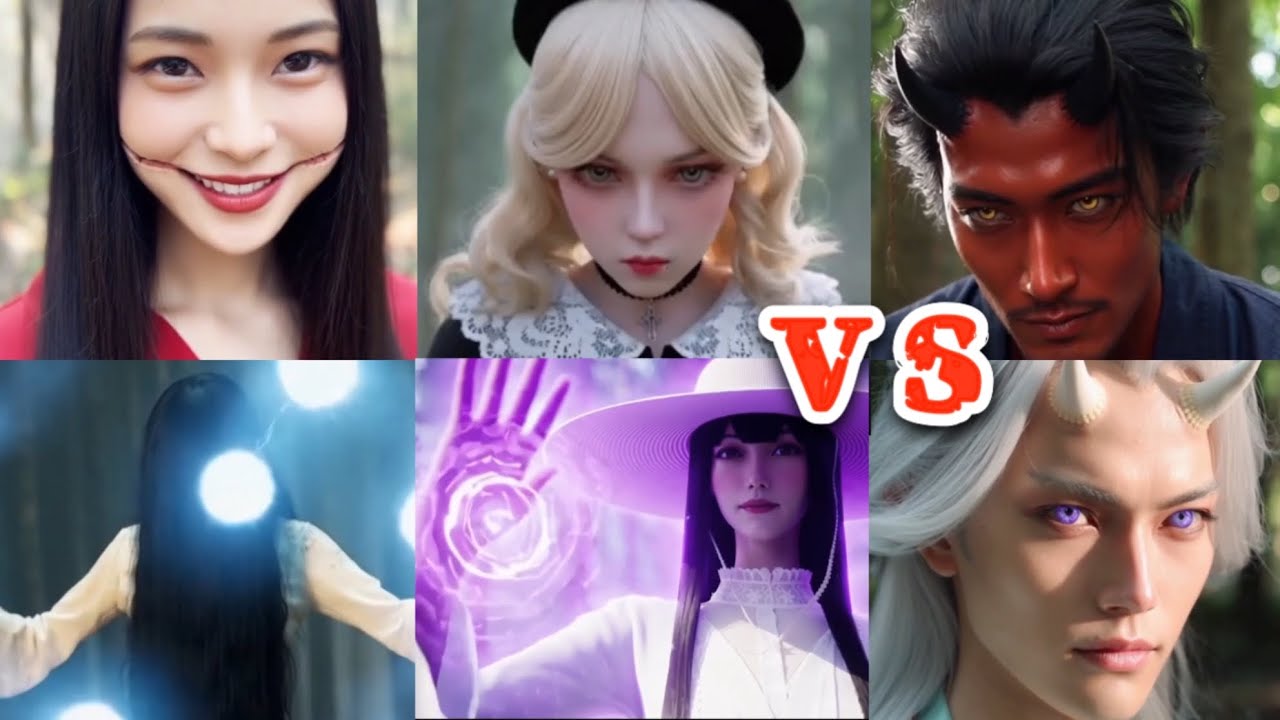 ♯4 本当の侵略者【クチサケ サダ メリー 八尺】vs【酒呑童子 茨木童子】Japanese surreal horrors