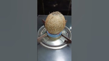 How to remove Coconut shell like a pro # Kitchen hacks and tips