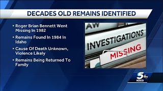 N. Idaho remains found in 1984 identified as Oklahoma man