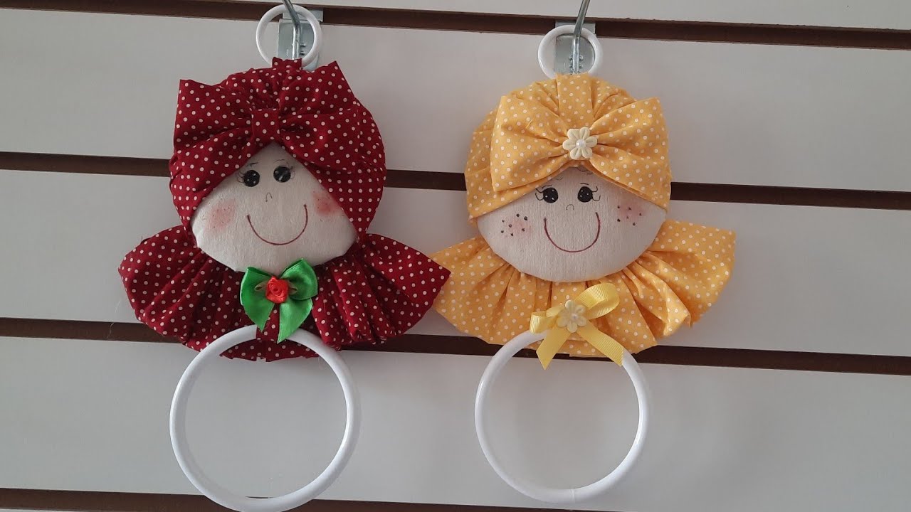 porta pano de prato com CD e babado    @ednalvaarte