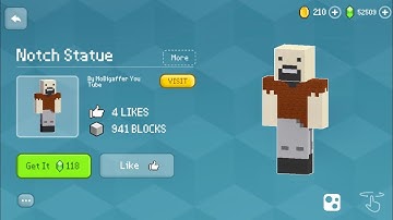 Block Craft 3D: Building Simulator Games For Free Gameplay#2595 (iOS & Android)| Notch Statue