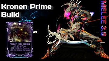 Warframe- Kronen Prime Build (Riven Mod) after Status Changes MELEE 3.0