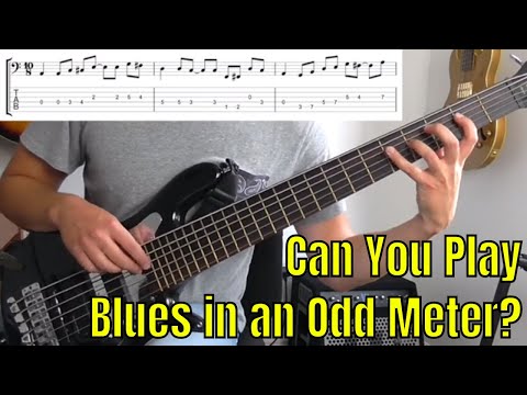 odd-meter-blues-bass-line-in-a-with-10/8-time-signature---bass-practice-diary---24th-september-2019