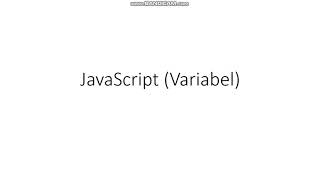JavaScript || Variabel