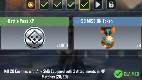 Call of Duty Mobile Kill 20 Enemies with Any SMG Equipped with 3 Attachments in MP Matches