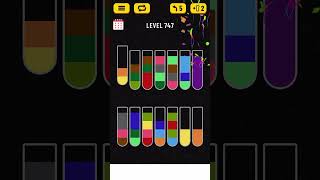 Water Sort Puzzle level 747 solution