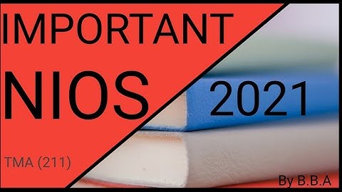 NIOS mathematics (211) TMA 2021