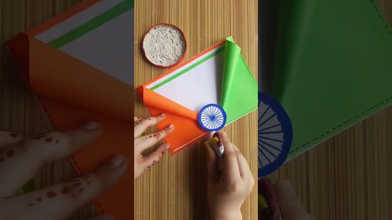 Beautiful Independence Day card |15 August Card making idea |